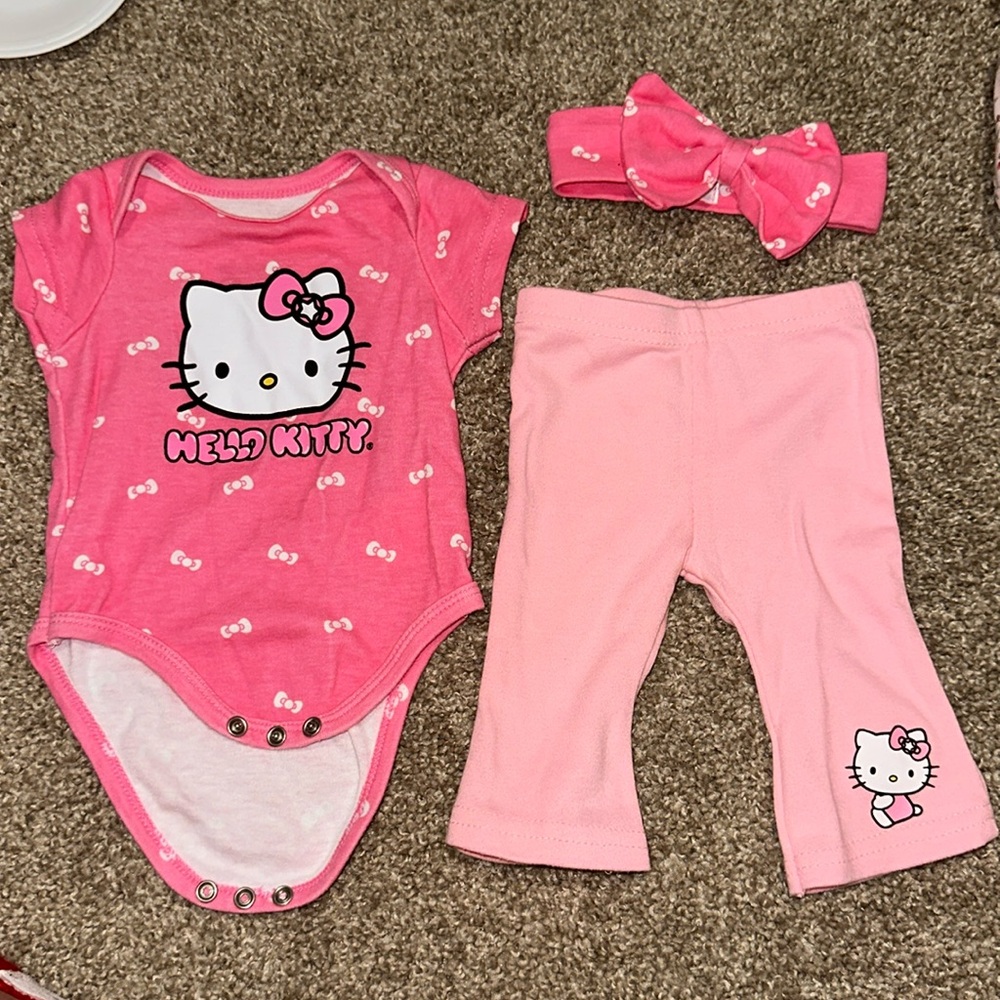 Hello kitty 3 month outfit set